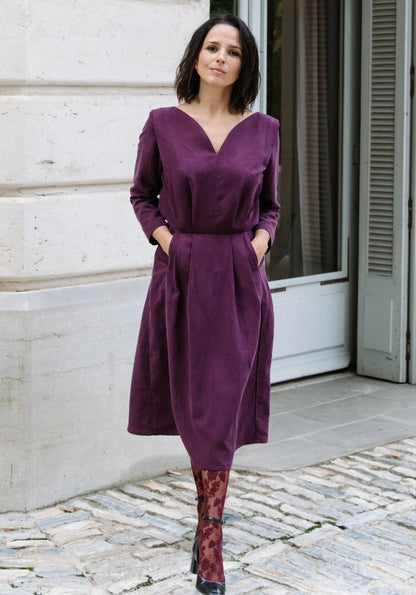 Notte Dress Paper Sewing Pattern - Maison Fauve - Simplifi Fabric