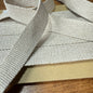 20mm Linen Blend Marble Webbing - Japanese Import - Off-White (sold per meter)