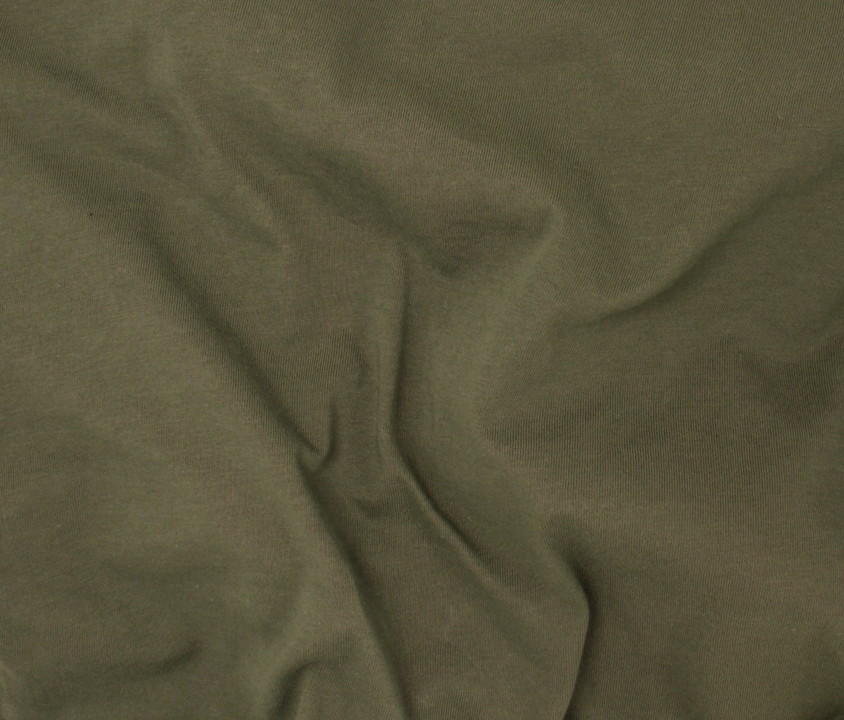 Oragnic Cotton Jersey Knit - Olive - Simplifi Fabric