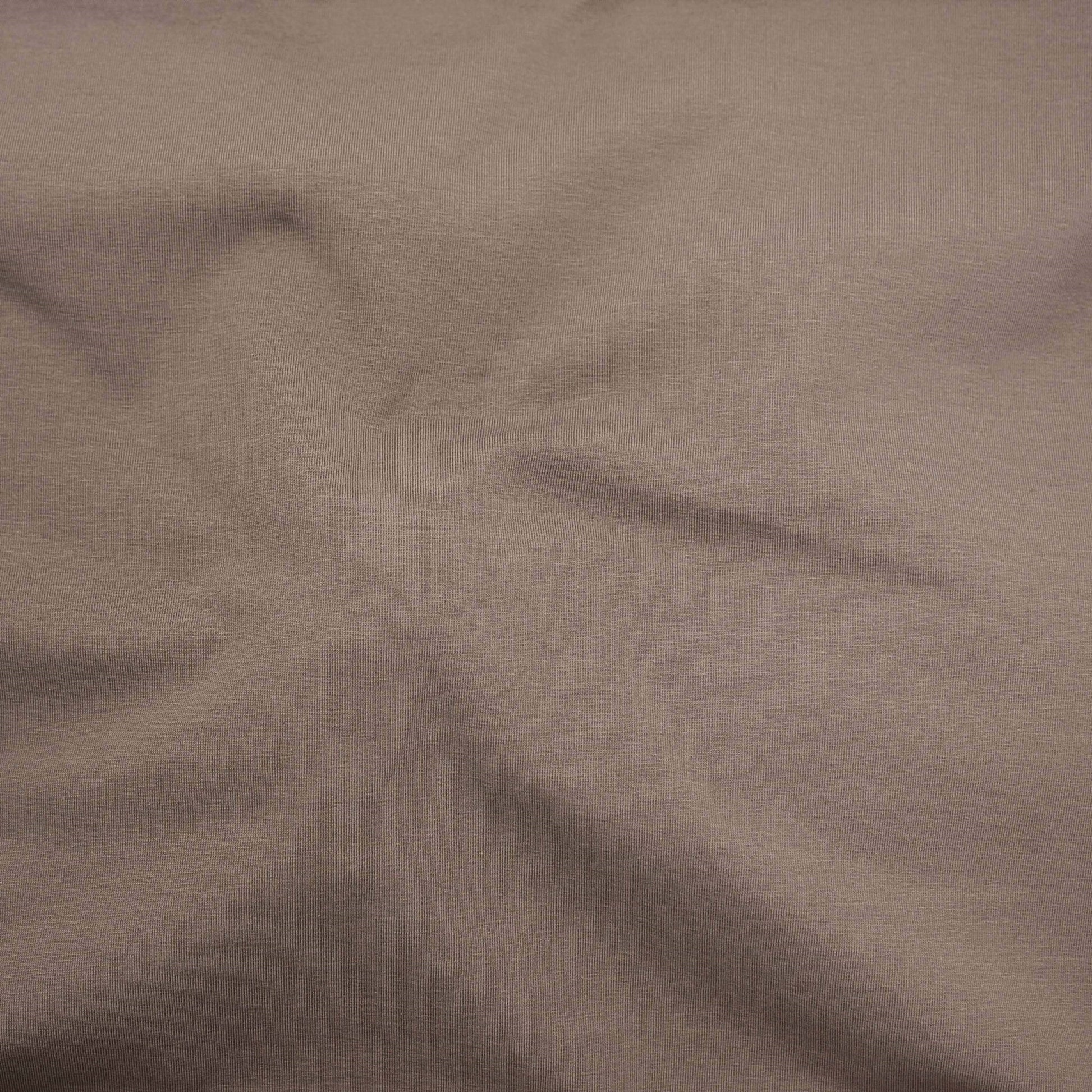 Oragnic Cotton Spandex Jersey Knit - Taupe - Simplifi Fabric