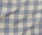 Organic Cotton Checkered - Blue Powder - Simplifi Fabric