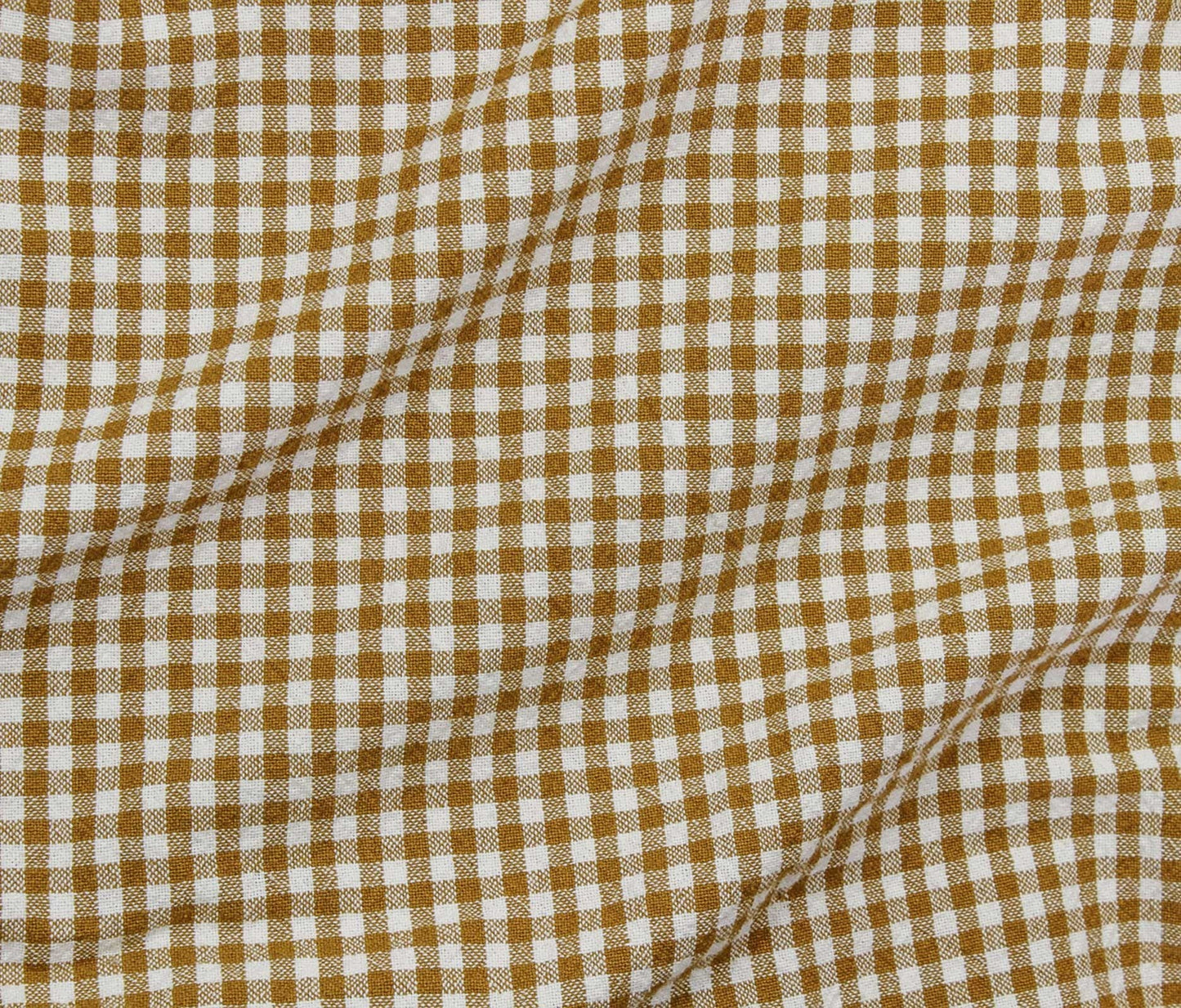 Organic Cotton Gingham - Dijon - Simplifi Fabric
