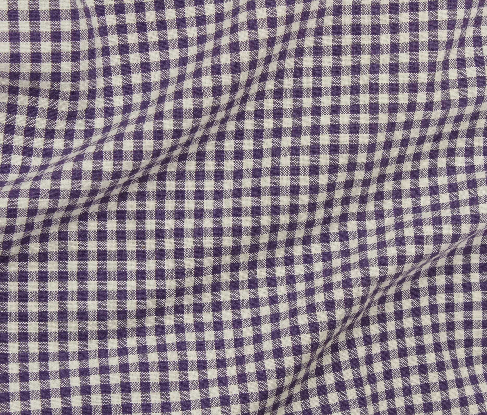 Organic Cotton Gingham - Purple Iris - Simplifi Fabric