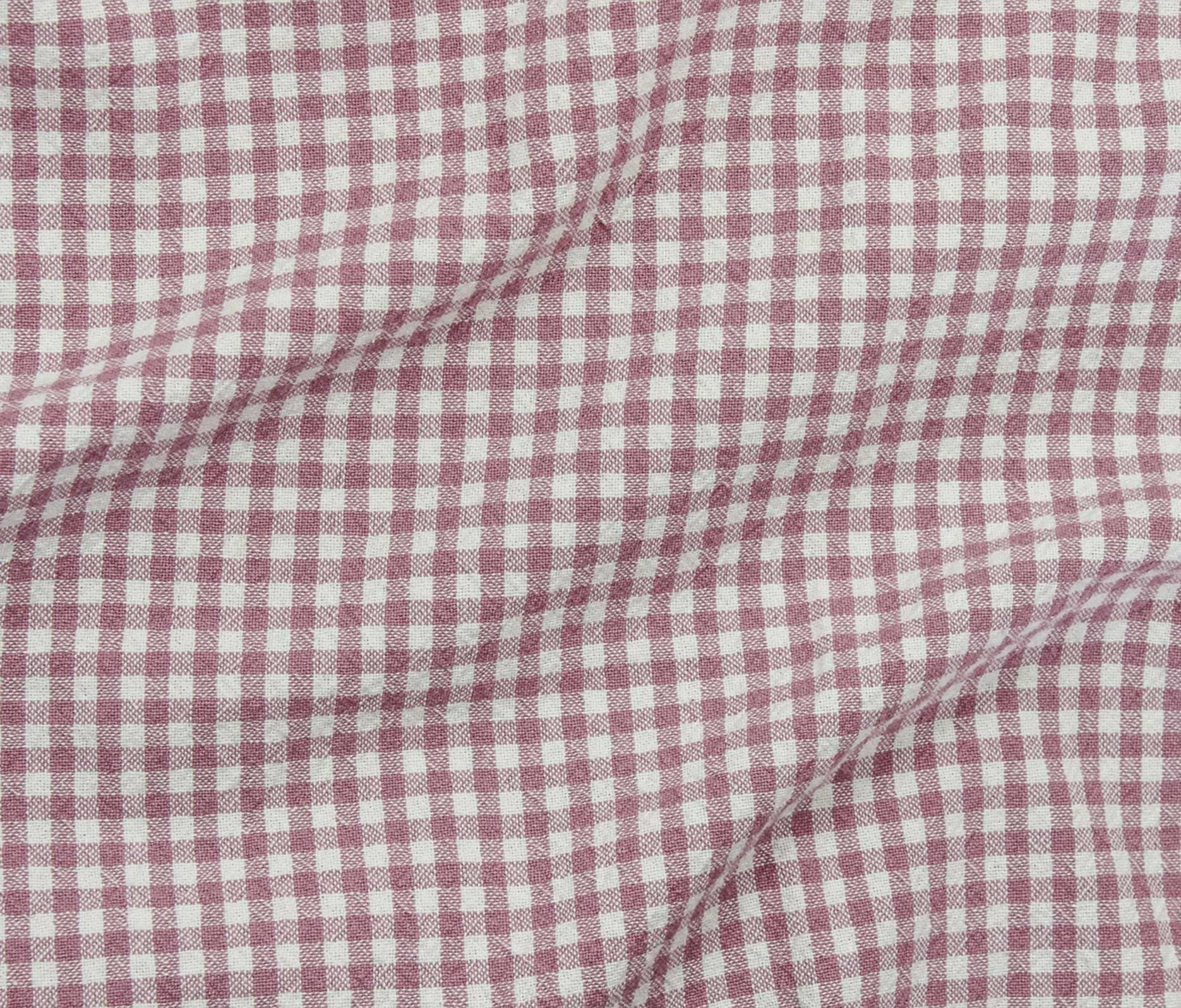 Organic Cotton Gingham - Rose - Simplifi Fabric