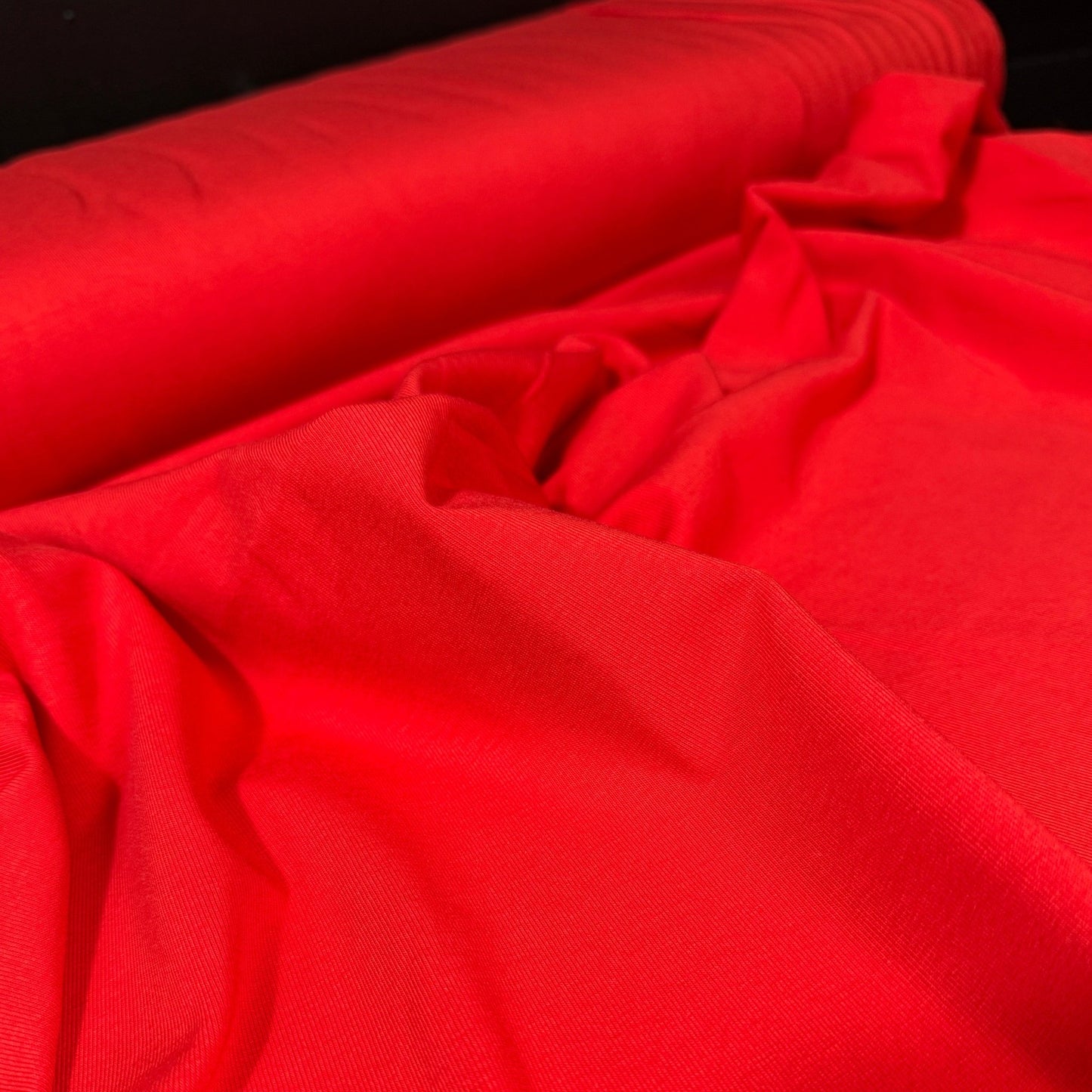 Organic Cotton Stretch Jersey - European Import - Oeko - Tex® - Red - Simplifi Fabric