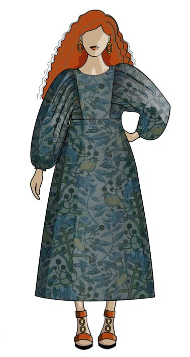 Otus Frock - Paper Sewing Pattern - Sew Different - Simplifi Fabric