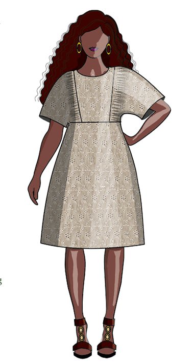 Otus Frock - Paper Sewing Pattern - Sew Different - Simplifi Fabric