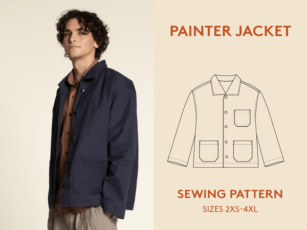 Painter Jacket Paper Pattern - Wardrobe by Me