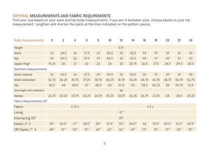 Palazzo Pants Paper Pattern - Wardrobe by Me - Simplifi Fabric