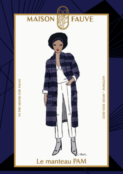 Pam Oversize Coat Paper Sewing Pattern - Maison Fauve - Simplifi Fabric