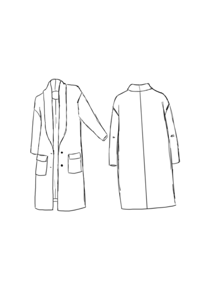 Pam Oversize Coat Paper Sewing Pattern - Maison Fauve - Simplifi Fabric
