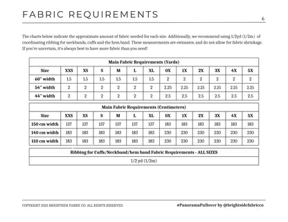 Panorama Pullover Sewing PDF Pattern - Brightside Fabric Co. - Simplifi Fabric