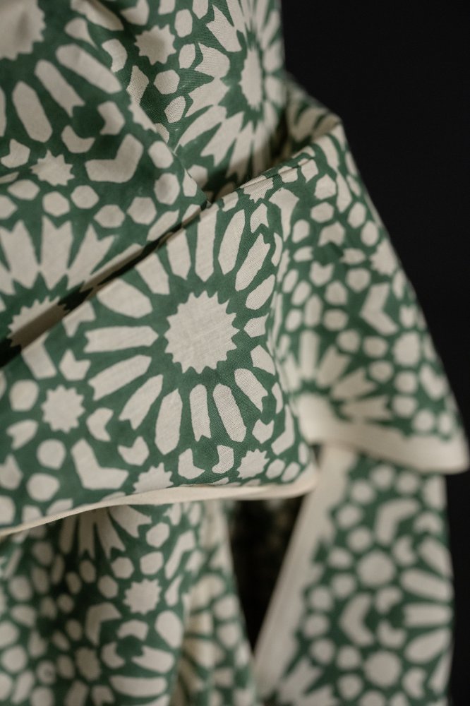 Papercut Tree Fern Block Print Indian Cotton - Merchant & Mills - Simplifi Fabric