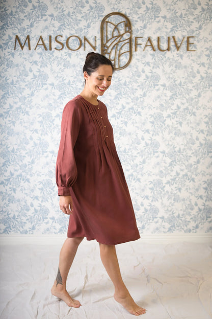 Atlas Shirt Dress Blouse Paper Sewing Pattern - Maison Fauve