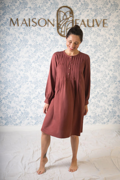 Atlas Shirt Dress Blouse Paper Sewing Pattern - Maison Fauve
