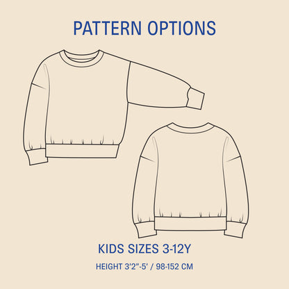 James Sweater Kids' Paper Pattern - Wardrobe by Me