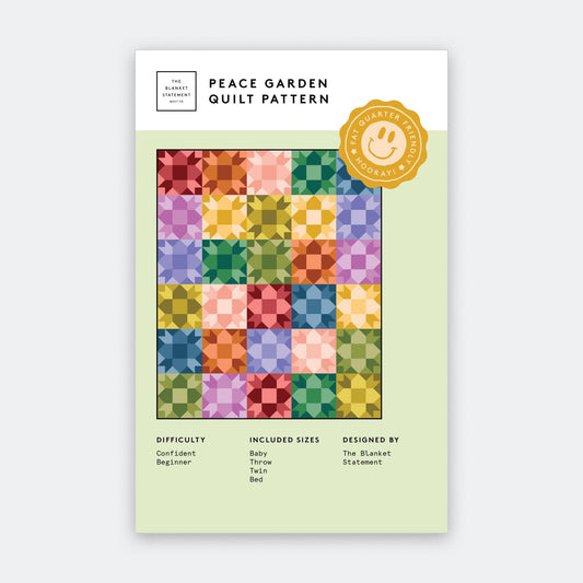 Peace Garden Paper Pattern - The Blanket Statement Quilt Co. - Simplifi Fabric
