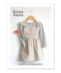 Pinafore Ruffle Dress Childrens Sewing Pattern - Fiona Hanna