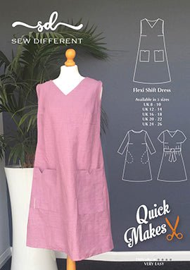Quick Makes Flexi Shift Dress - Paper Sewing Pattern - Sew Different - Simplifi Fabric