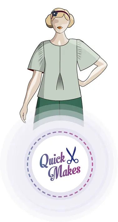 Quick Makes Frill Sleeve Top - Paper Sewing Pattern - Sew Different - Simplifi Fabric