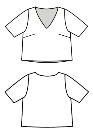 Quick Makes Vee Tee - Paper Sewing Pattern - Sew Different - Simplifi Fabric