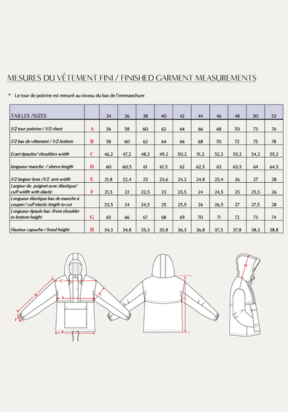 Rafael Windbreaker Paper Sewing Pattern - Maison Fauve - Simplifi Fabric