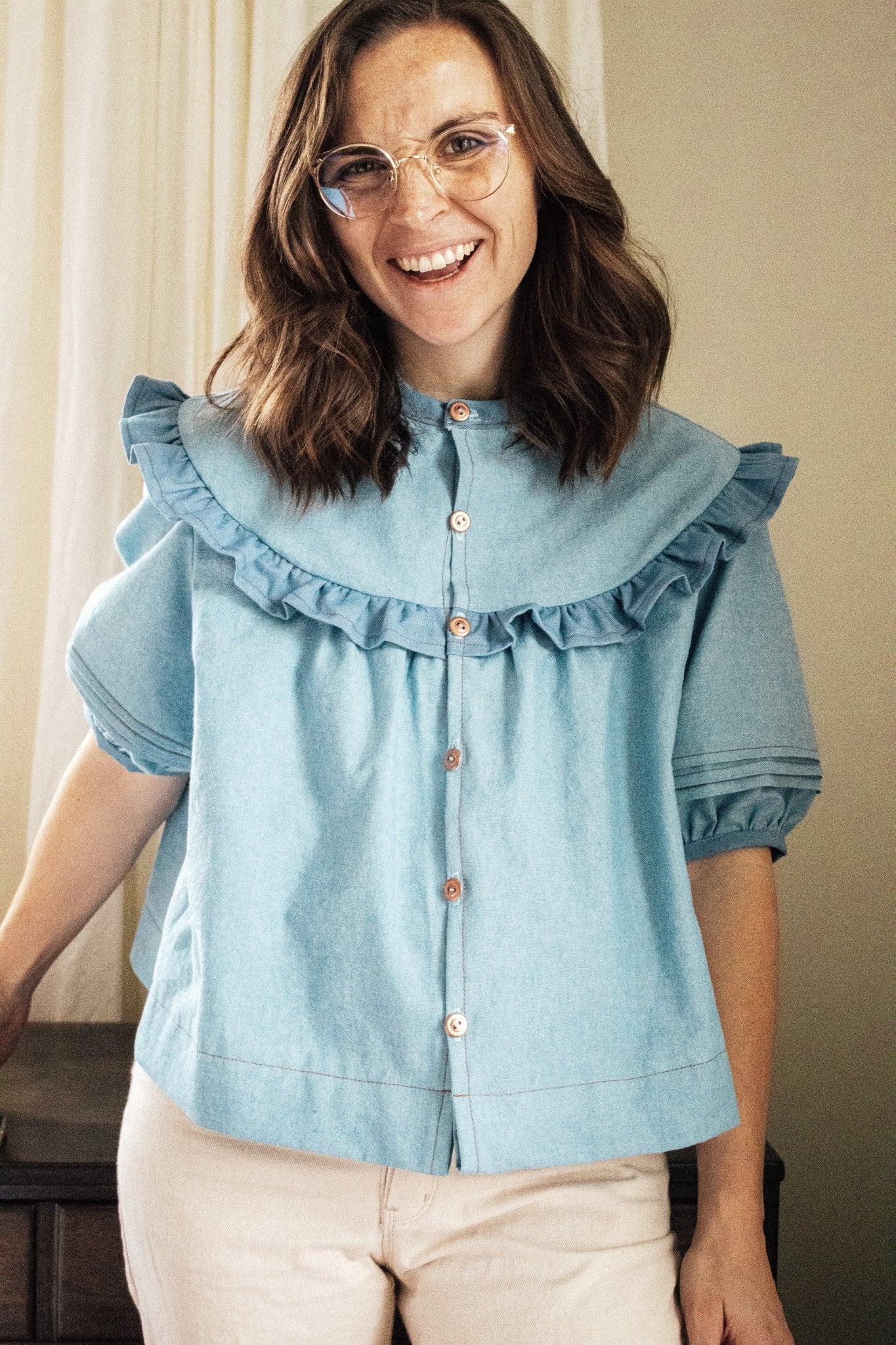 RAIDA Blouse PDF Sewing Pattern - Madswick - Simplifi Fabric