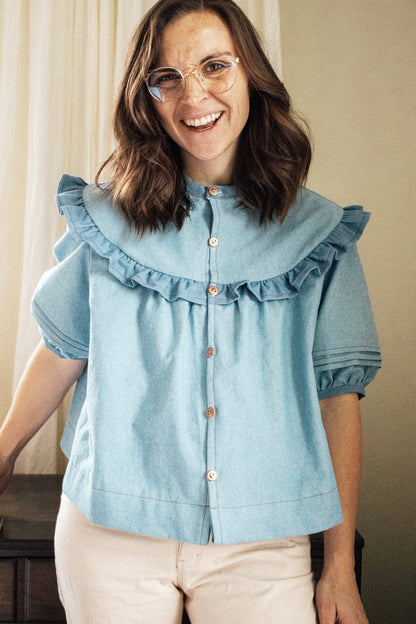 RAIDA Blouse PDF Sewing Pattern - Madswick - Simplifi Fabric
