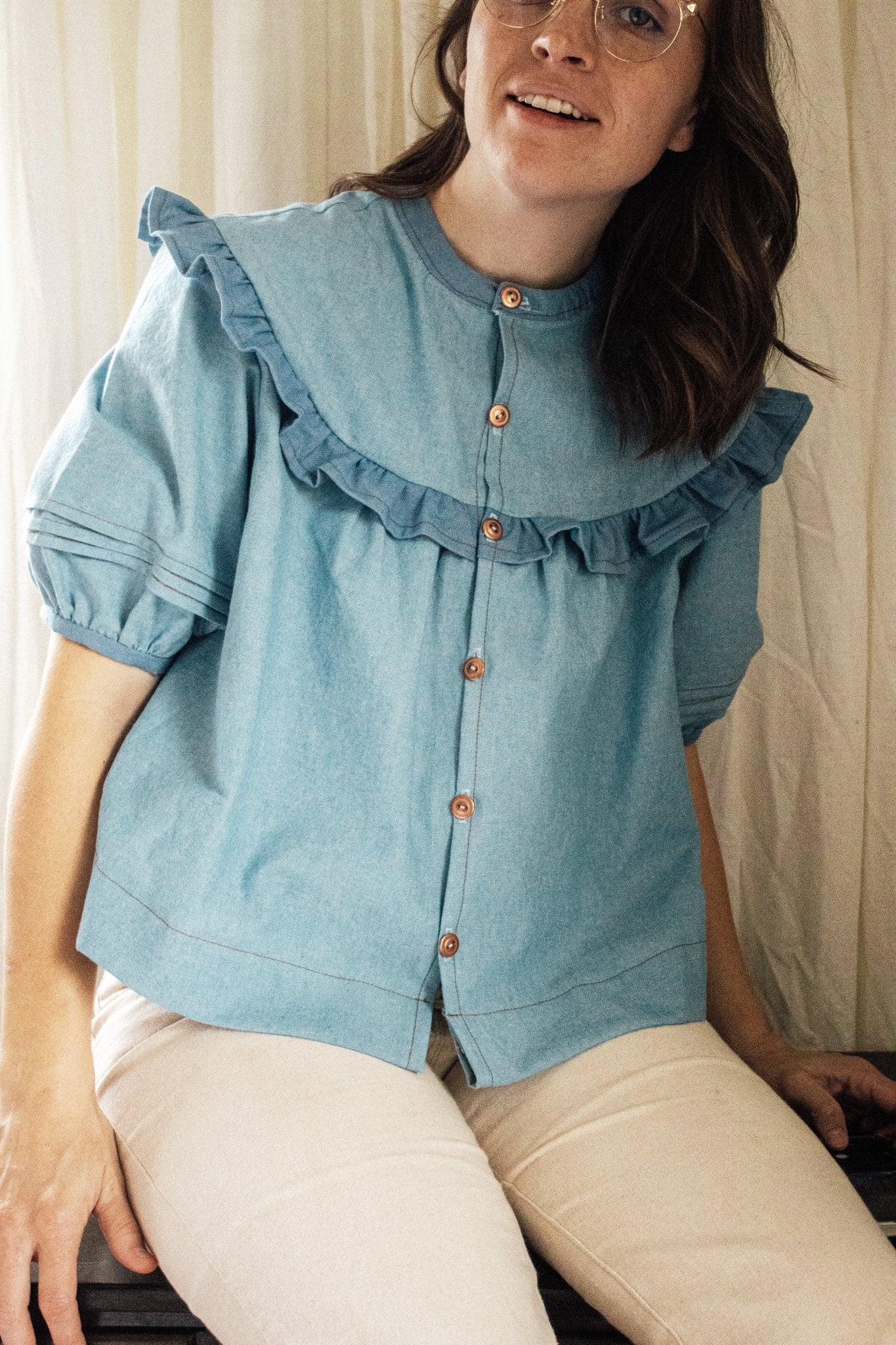 RAIDA Blouse PDF Sewing Pattern - Madswick - Simplifi Fabric