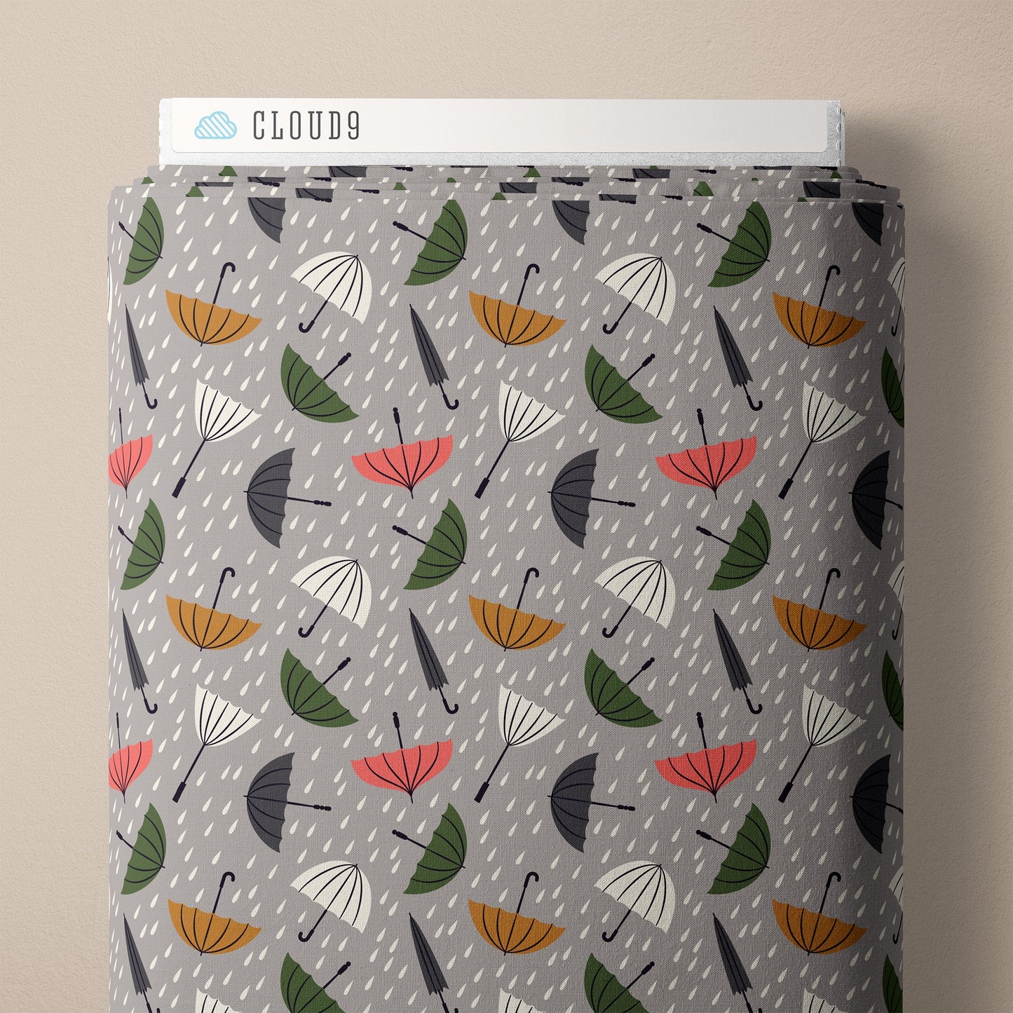 Rainy Day - Spring Showers - Ann Gardner - Cloud 9 Fabrics - Poplin - Simplifi Fabric