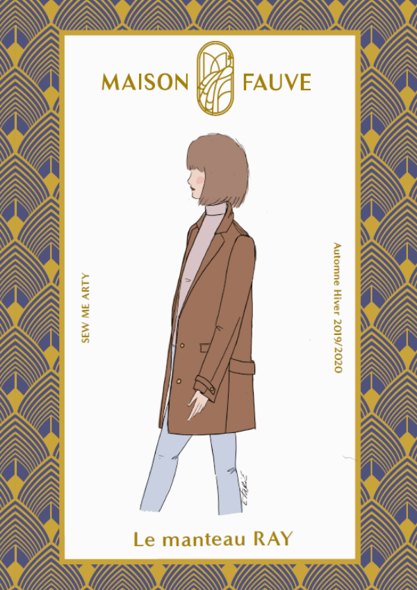 Ray Coat Paper Sewing Pattern - Maison Fauve - Simplifi Fabric