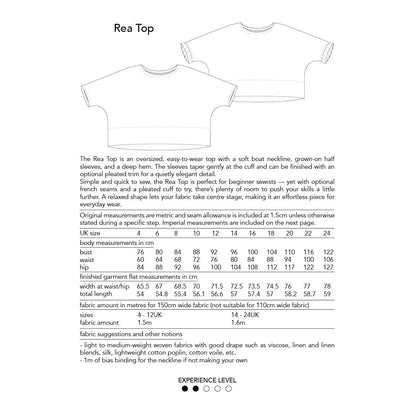 Rea Top Sewing Pattern - Dhurata Davies - Simplifi Fabric