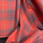 Red Plaid Flannel - Deadstock - Simplifi Fabric