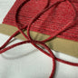 3mm Linen Blend Cord- Japanese Import - Red (sold per meter)