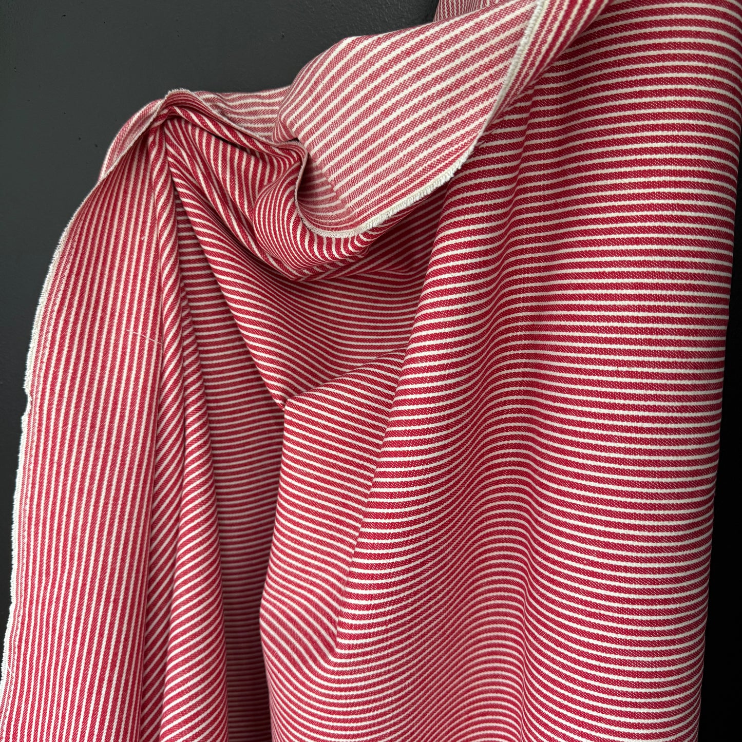 Striped Hickory - Japanese Import - Red/Natural White Stripe