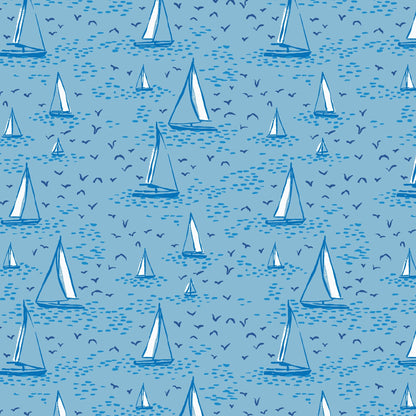 Regatta Day - Nice Nice - Emily Taylor - Cloud 9 Fabrics - Poplin - Simplifi Fabric