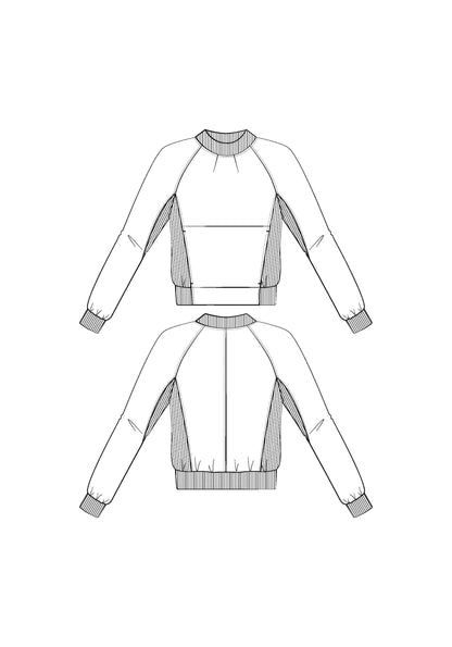 Ressac Sweatshirt Paper Sewing Pattern - Maison Fauve - Simplifi Fabric