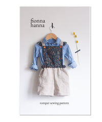 Ruffle Romper Childrens Sewing Pattern - Fiona Hanna