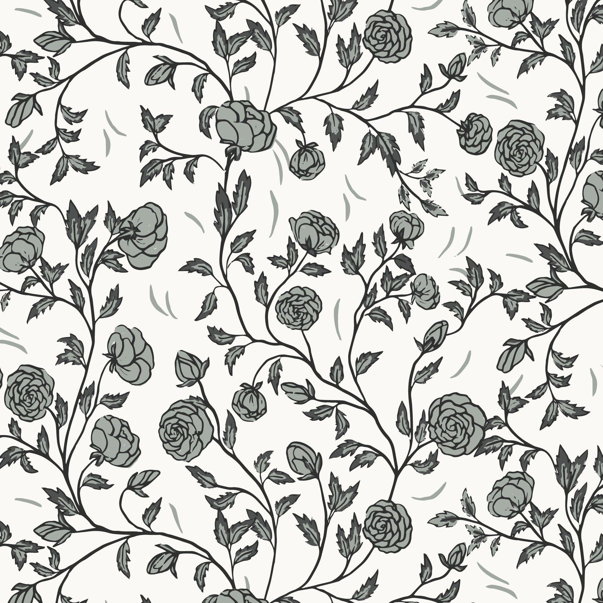 Rose Bramble - Ivory - Twilight Reverie - Lisee Ree Designs - Cloud 9 Fabrics - Poplin - Simplifi Fabric