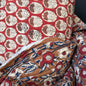 Rust Blossom + Clayfield - Quilted Bagru Indian Cotton Block Print (Reversible) - Simplifi Fabric