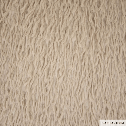 Sand Feather Hair Vegan Faux Fur - Katia - Simplifi Fabric