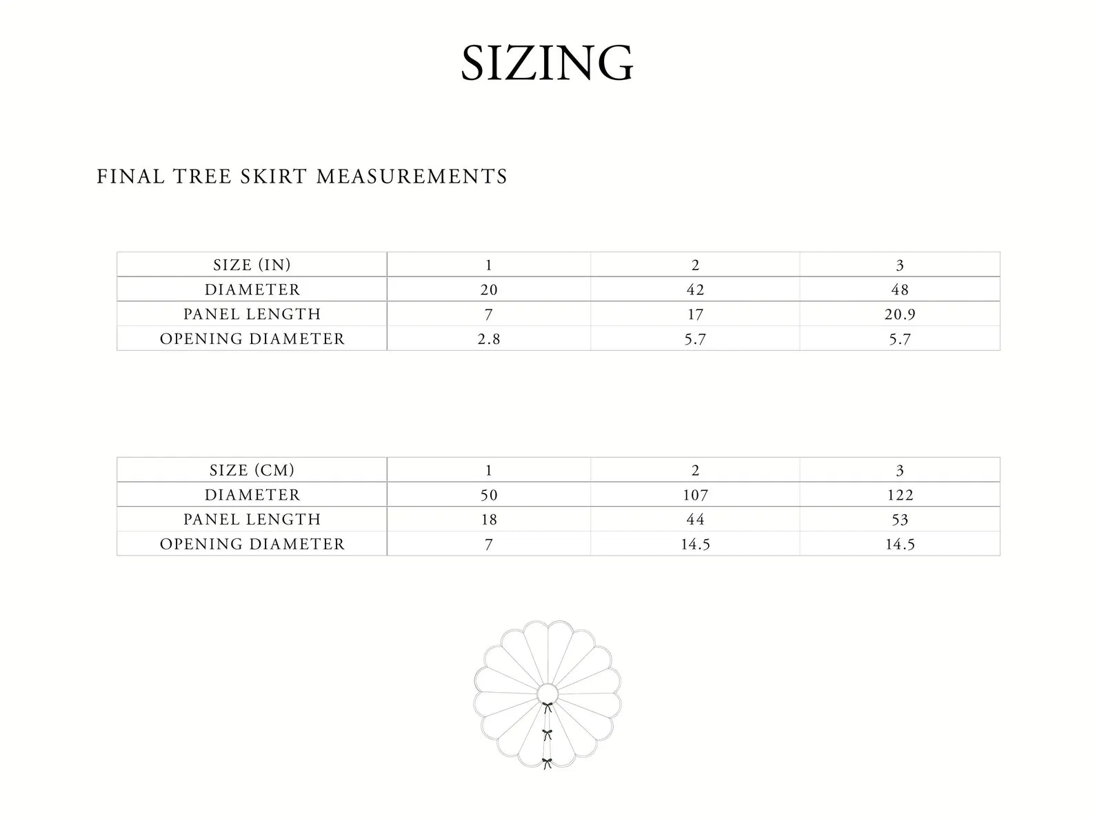 Scalloped Tree Skirt PDF Sewing Pattern - Madswick - Simplifi Fabric