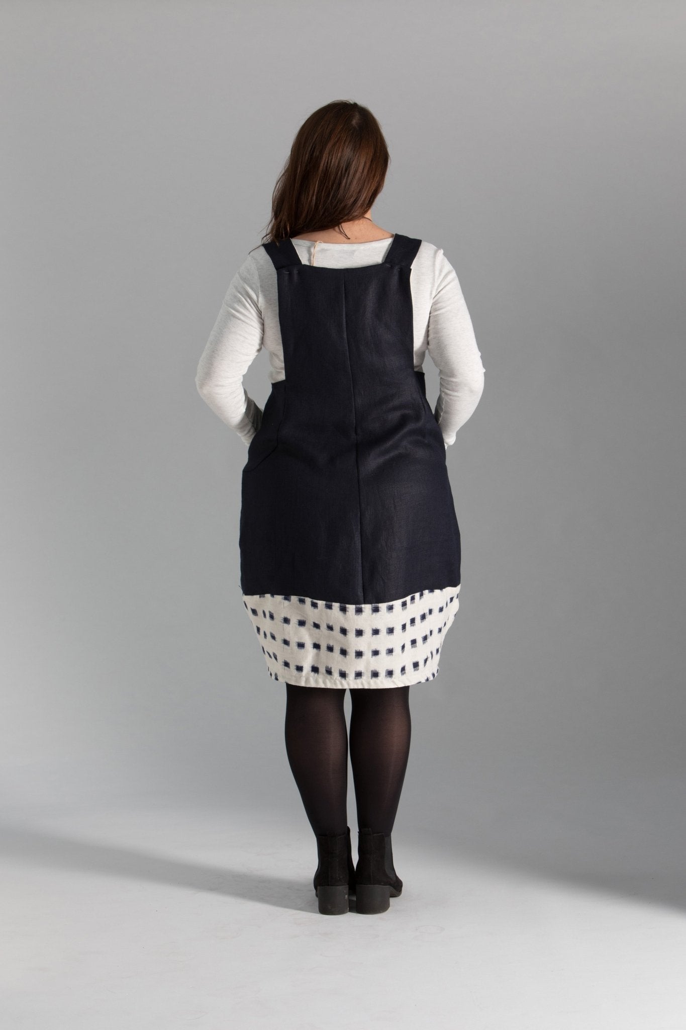 Scoop Pinafore - Paper Sewing Pattern - Sew Different - Simplifi Fabric