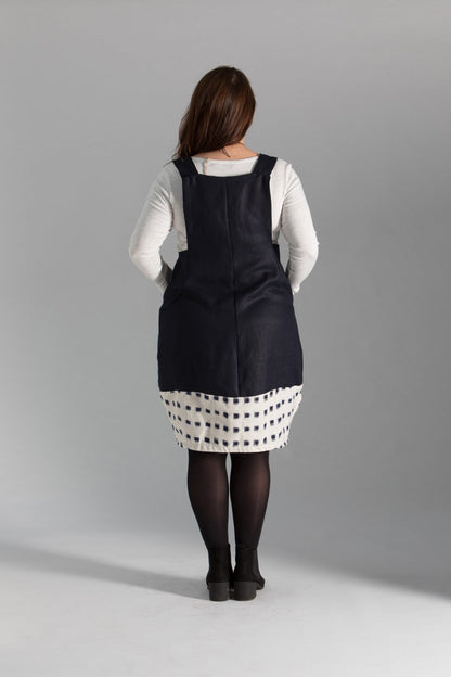 Scoop Pinafore - Paper Sewing Pattern - Sew Different - Simplifi Fabric