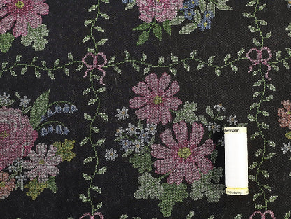 Secret Garden Denim - Black - Oeko - Tex 100 - Fabric Godmother - Simplifi Fabric