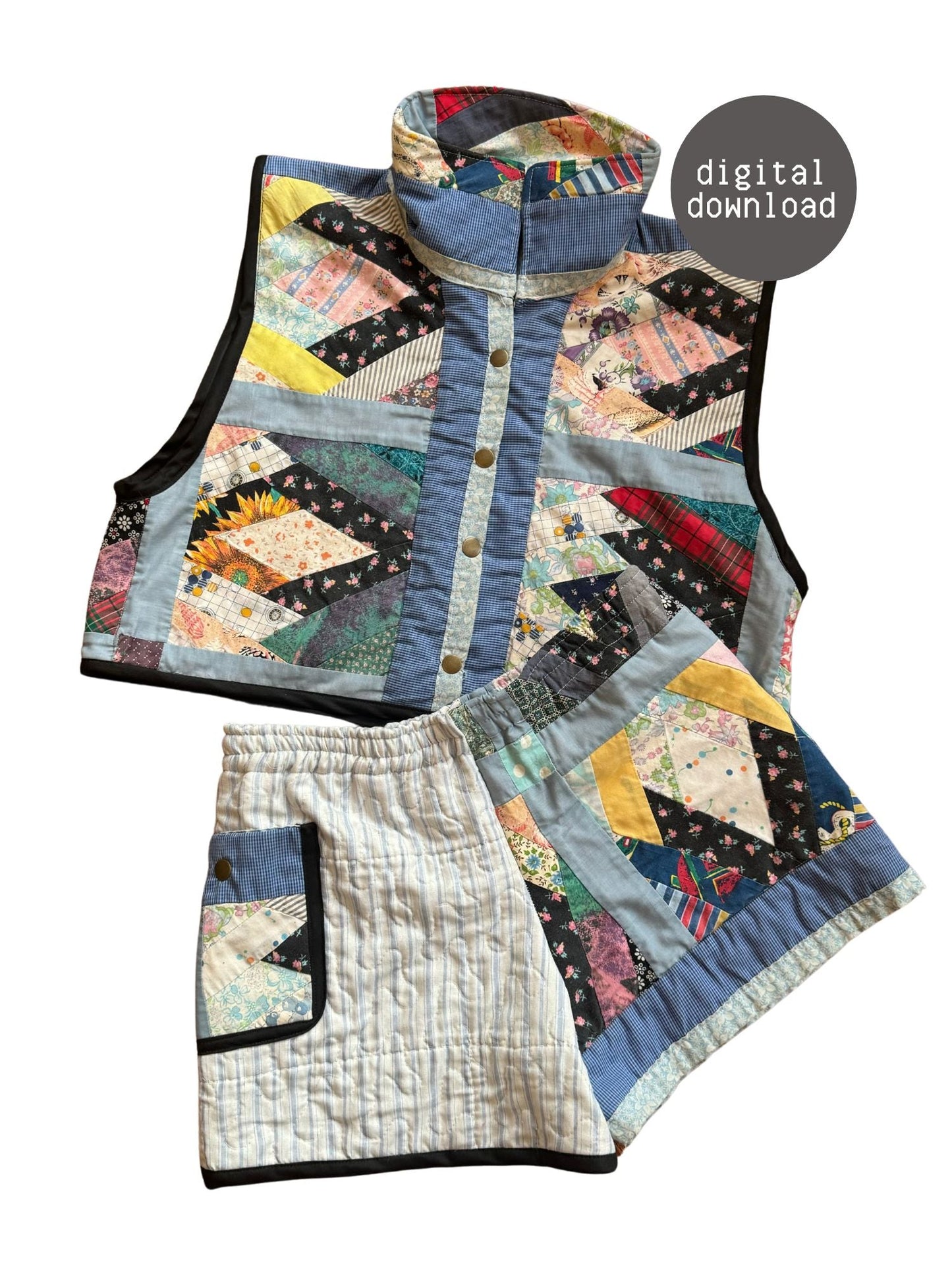 Shorts - PDF Pattern - Hot Girl Quilting - Simplifi Fabric