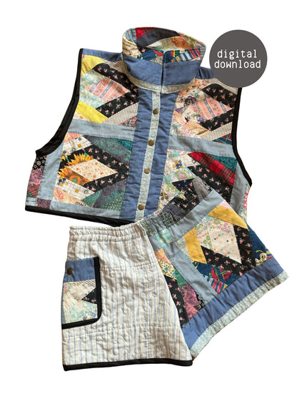 Shorts - PDF Pattern - Hot Girl Quilting - Simplifi Fabric