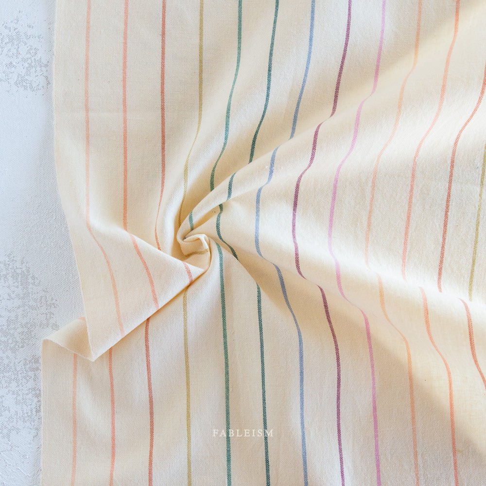 Skinny Stripe - Rainbow (REVERSIBLE) - Lucky Loom - Fableism Supply Co. - Simplifi Fabric