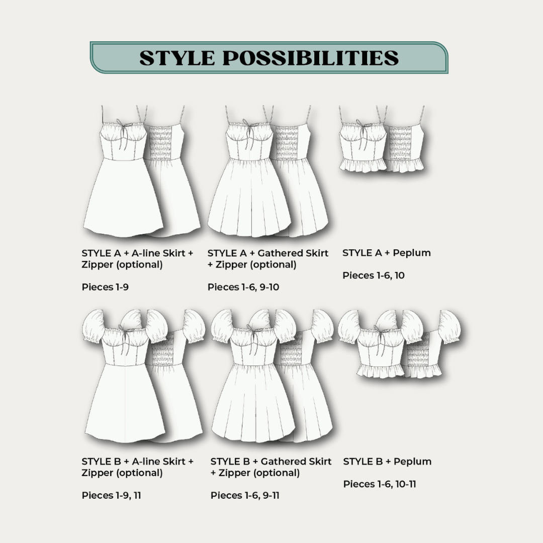 Spaghetti Dream Frock PDF Pattern - Lydia Naomi - Simplifi Fabric