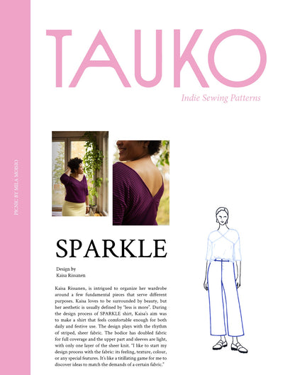 SPARKLE Shirt by Kaiser Rissanen PDF Sewing Pattern - TAUKO - Simplifi Fabric